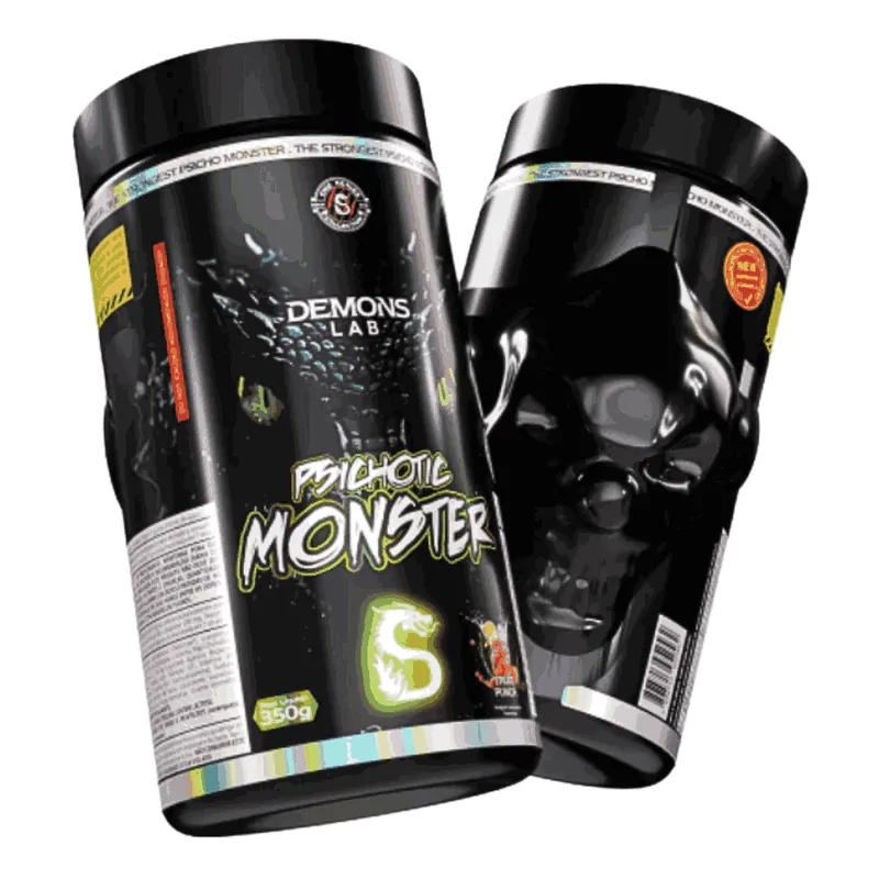 Pré-Treino Pré Treino Psichotic Monster 350g — Fruit Punch — Demons Lab