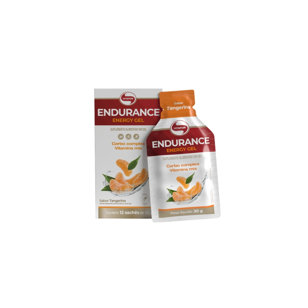 Hipercalórico Endurance Energy gel — 12 sachês 30g Cada — Vitafor