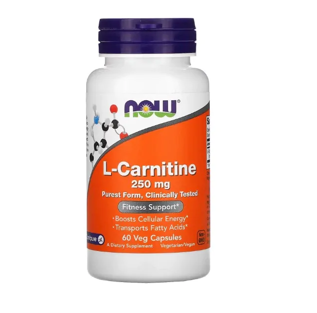 Termogênico L-Carnitina · 250 mg | 60 Cápsulas — Now