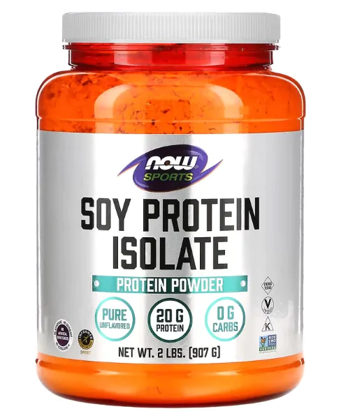 Whey Protein Isolado de Proteína de Soja · Natural e Sem Sabor | 907g — Now