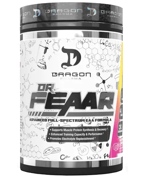 Aminoácidos Dr. FEAAR · Recuperação de proteínas musculares | Sabor Limonada | 480g — Dragon Pharma