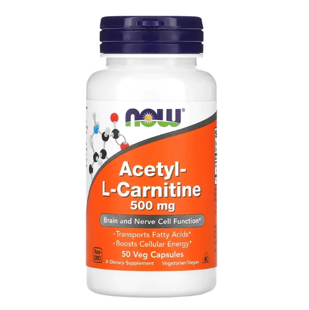 Termogênico Acetil L-Carnitina · 500mg | 50 Cápsulas — Now