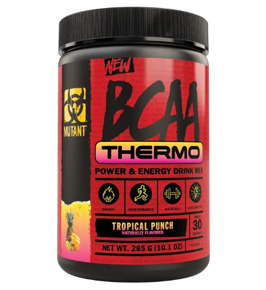 Aminoácidos BCAA Thermo · 285g | Sabor Tropical Punch — Mutant
