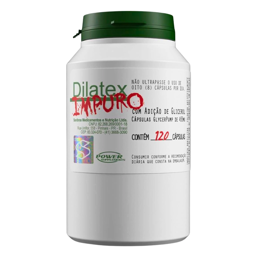 Pré-treino Dilatex Impuro — 120 Cápsulas — Power Supplements