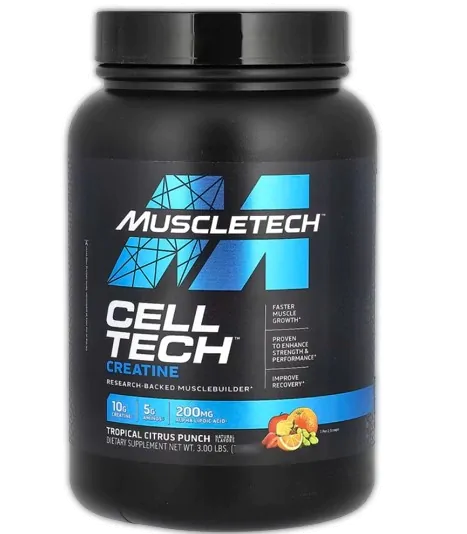 Creatina Cell Tech · Sabor Ponche Cítrico Tropical | 1.71k — Muscletech