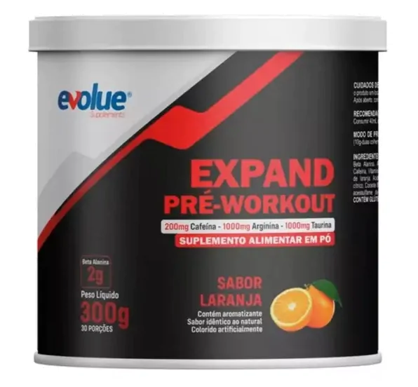 Pré-Treino Pré Treino Expand — 300g Sabores — Evolue Supplements
