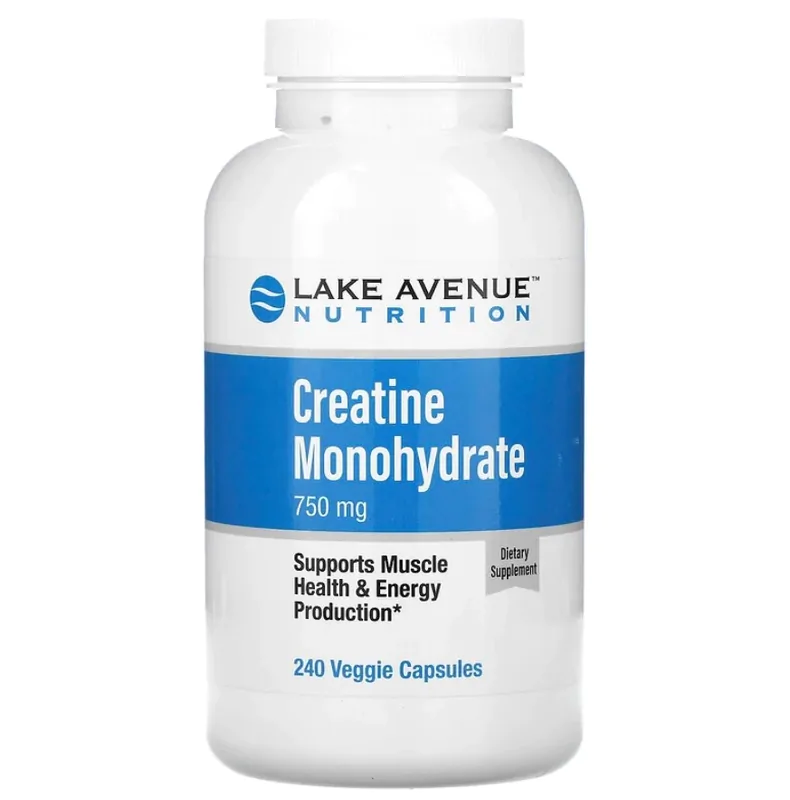 Creatina Mono-hidratada · 750 mg | 240 Cápsulas — Lake Avenue Nutrition