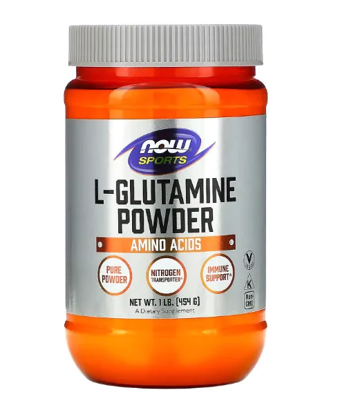 Aminoácidos L-Glutamina em Pó — 454g — Now