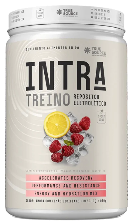 Fitness & Performance Intra-Treino Repositor Eletrolítico Sport Line — 900g Sabor Amora com Limão Siciliano — True Source
