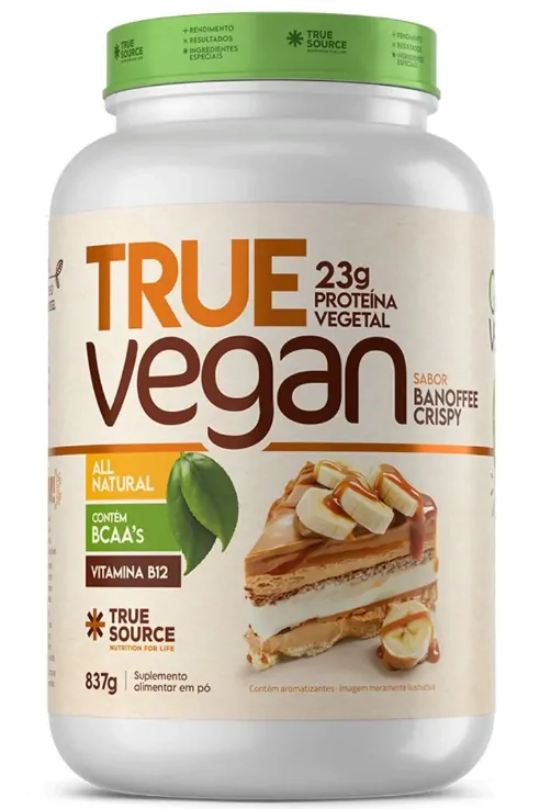 Fitness & Performance True Vegan · Proteína Vegana | 837g Sabor Banoffee Crispy — True Source