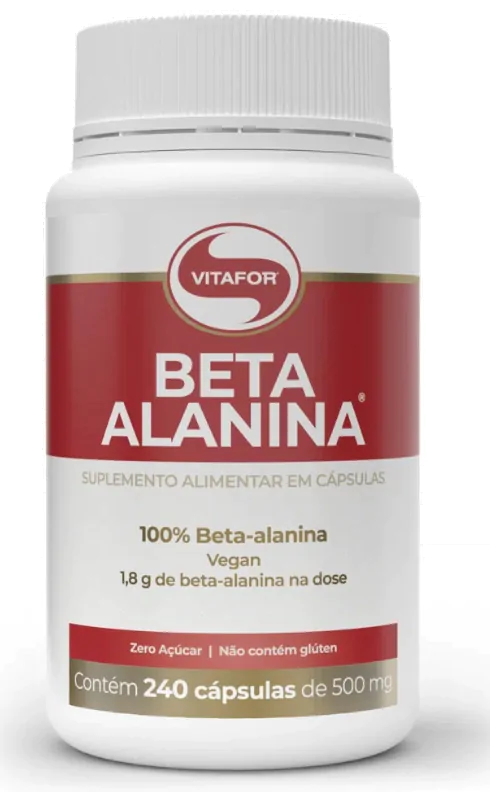 Aminoácidos Beta Alanina · 500mg | 240 Cápsulas — Vitafor