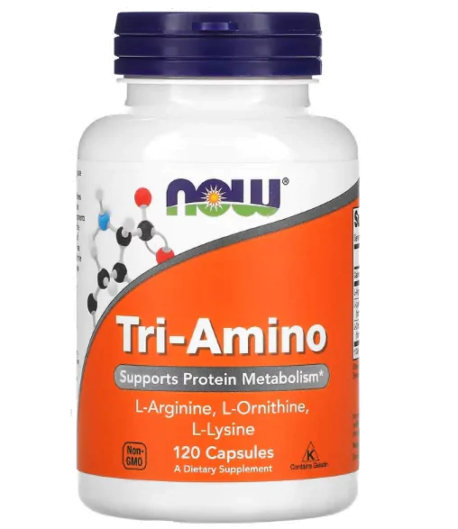 Fitness & Performance Tri-Amino — 120 Cápsulas — Now