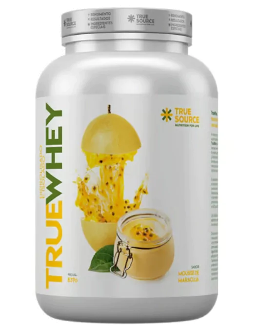 True Whey · Hidrolisado e Isolado | 837g | Sabor Mousse de Maracujá — True Source