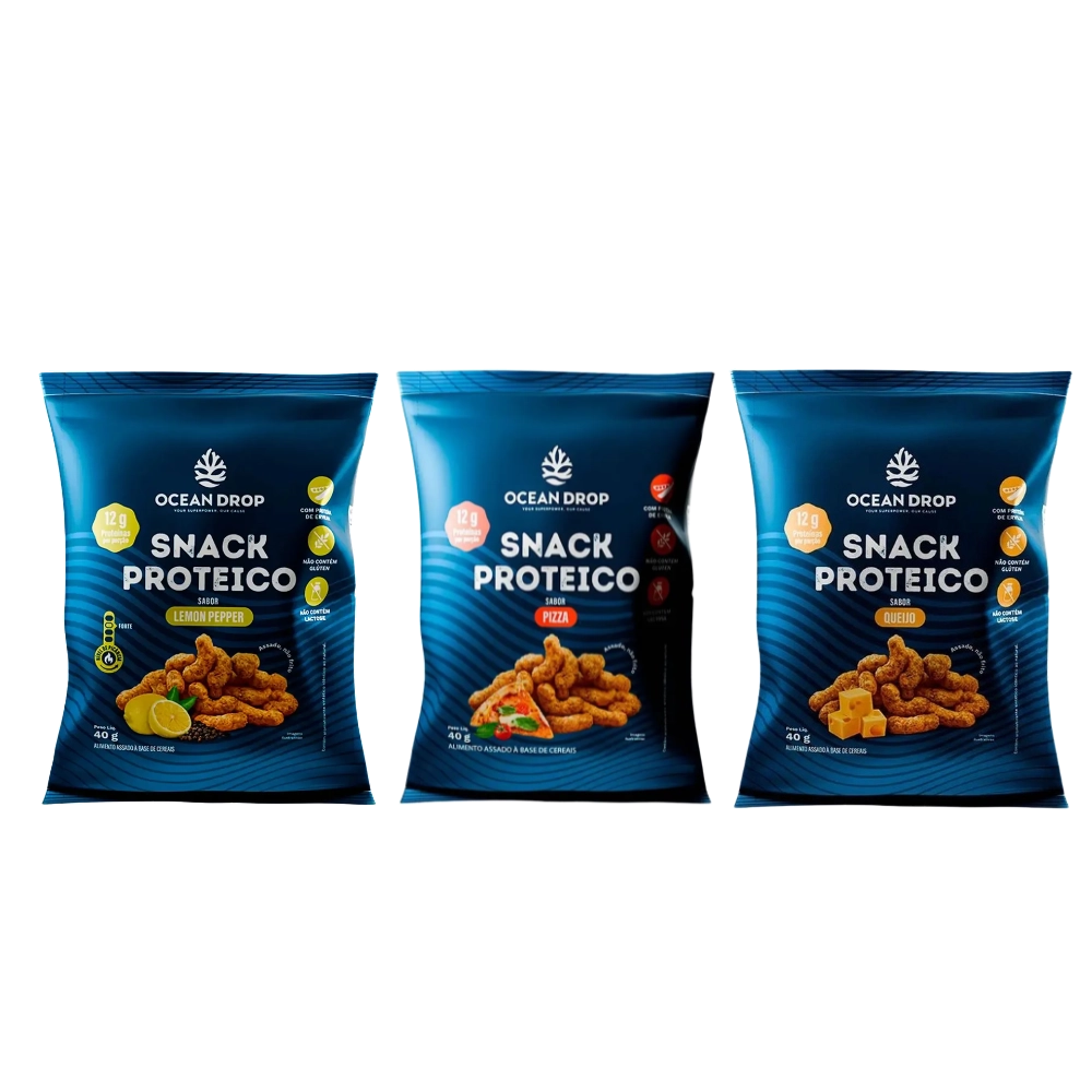 Barra Proteica Snack Proteico · 40g | 3 Unidades — Ocean Drop