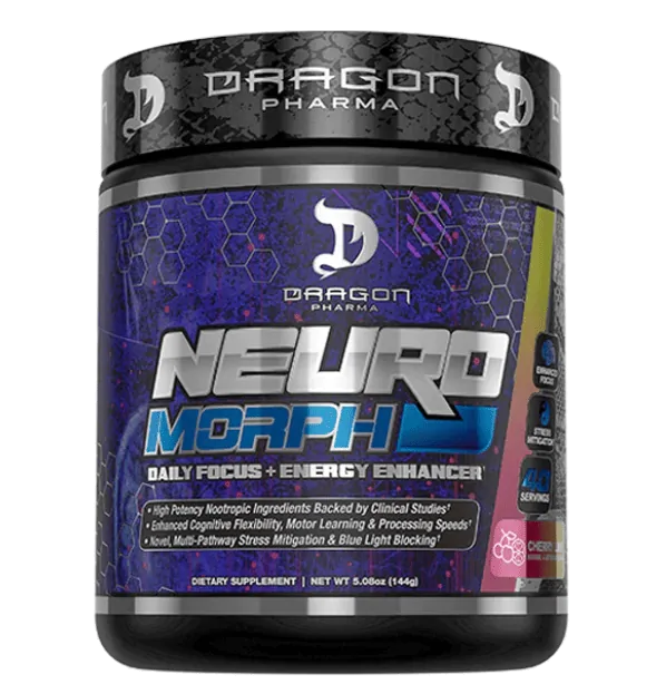 Fitness & Performance Neuromorph · Catalisador Nootrópico Diário | Sabor Cherry Lime | 144g — Dragon Pharma