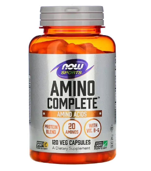Amino Complete · Aminoácidos | 120 Cápsulas — Now