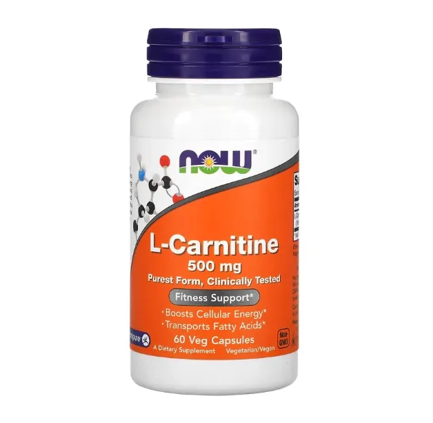 Termogênico L-Carnitine · 500mg | 60 Cápsulas — Now