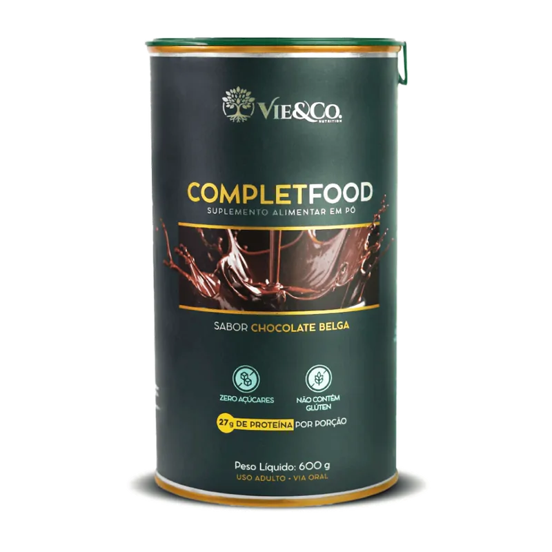 Fitness & Performance Suplemento Alimentar CompletFood Chocolate Belga · 600g — Vie&Co