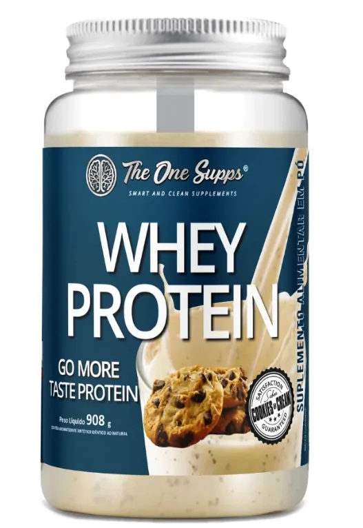 Taste Whey Protein Concentrado — 908g Sabor Cookies and Cream — The One Supps