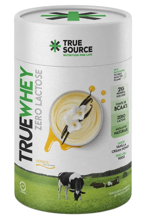 True Whey · Zero Lactose | 900g | Sabor Vanilla Cream Honey — True Source