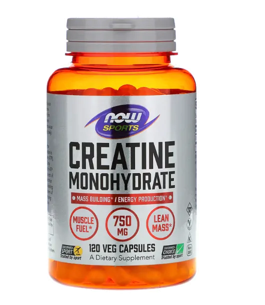 Creatina Mono-hidratada 750mg — 120 Cápsulas — Now