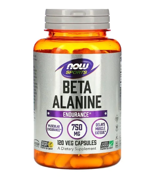 Aminoácidos Beta alanina · 750mg | 120 cápsulas — Now