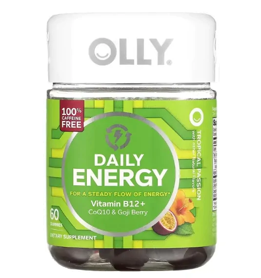 Termogênico Daily Energy · Energia Diária | Sem Cafeína | 60 Gomas — OLLY