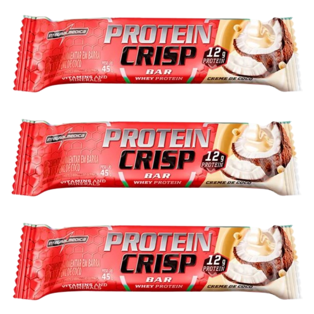 Barra Proteína Crisp Bar · Sabores | 3 Unidades | 45g Cada | Integralmédica — Integralmedica