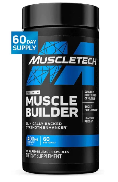 Fitness & Performance Muscler Builder 400mg · Construtor Muscular | 60 cápsulas — Muscletech