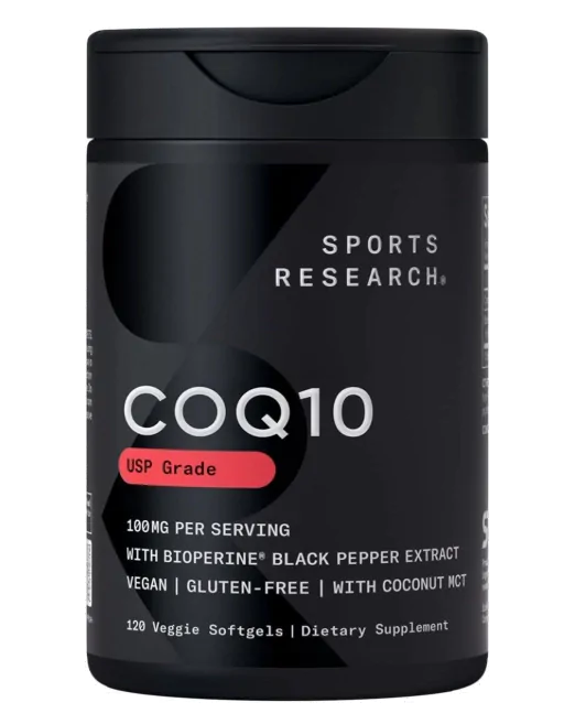 Vitaminas Coenzima CoQ10 100mg — 120 Cápsulas — Sports Research