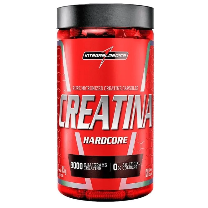 Creatina Hardcore — 120 Cápsulas — Integralmedica