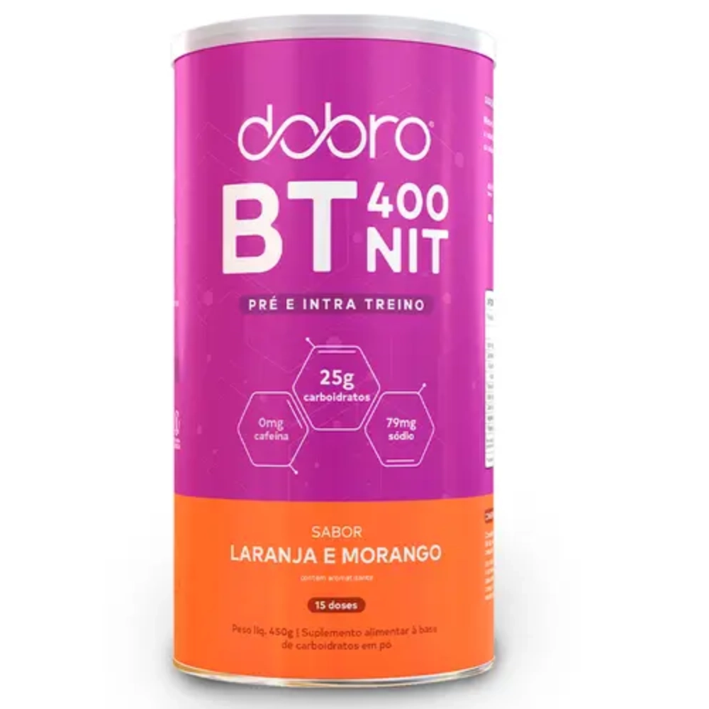 Fitness & Performance BT 400 Nitrato · Sabor Laranja Com Morango | 450g — Dobro