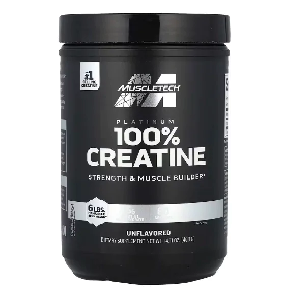 Creatina 100% Platinum · Sem Sabor | 400g — Muscletech