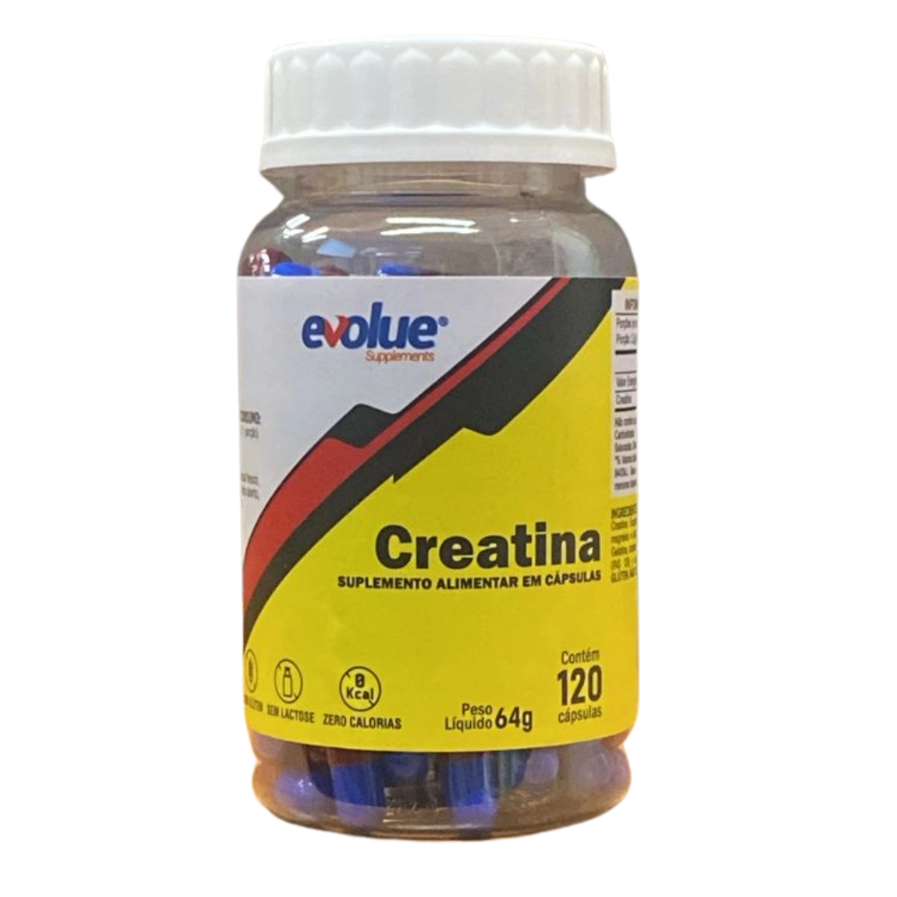 Creatina — 120 Cápsulas — Evolue Supplements