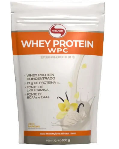Whey Protein WPC — 900g Sabores — Vitafor
