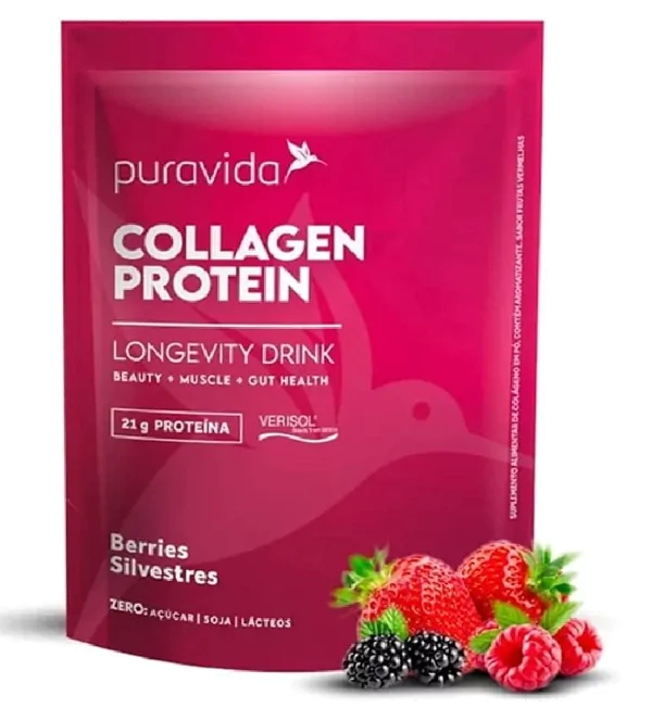 Vitaminas Colágeno Protein Verisol · 450g | Sabor Berries Silvestres — PuraVida