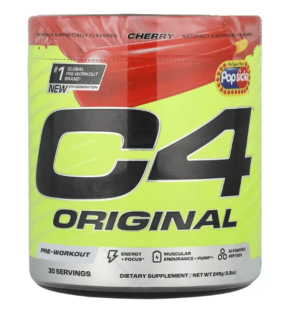 Pré-Treino Pré Treino C4 Original · Cherry Popsicle | 249g — Cellucor