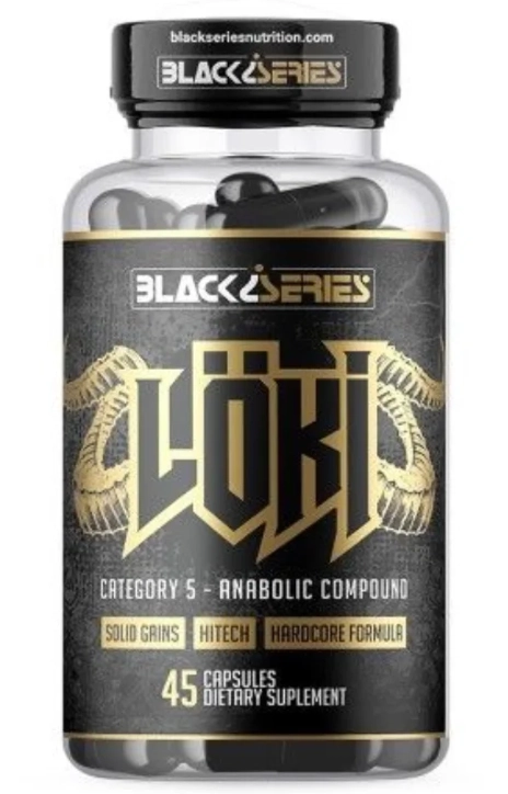 Hipercalórico LOKI · Força e Aumento da Massa Muscular | 45 Cápsulas — Black Series