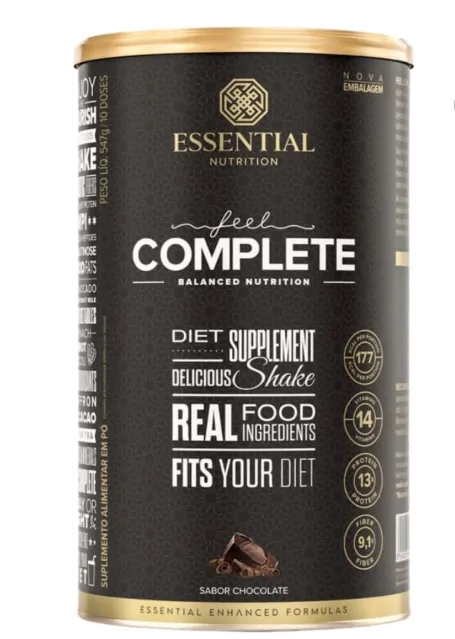 Feel Complete · Blend de Proteínas | Palatinose | Fibras | Aminoácidos e Vitaminas | 547g — Essential Nutrition