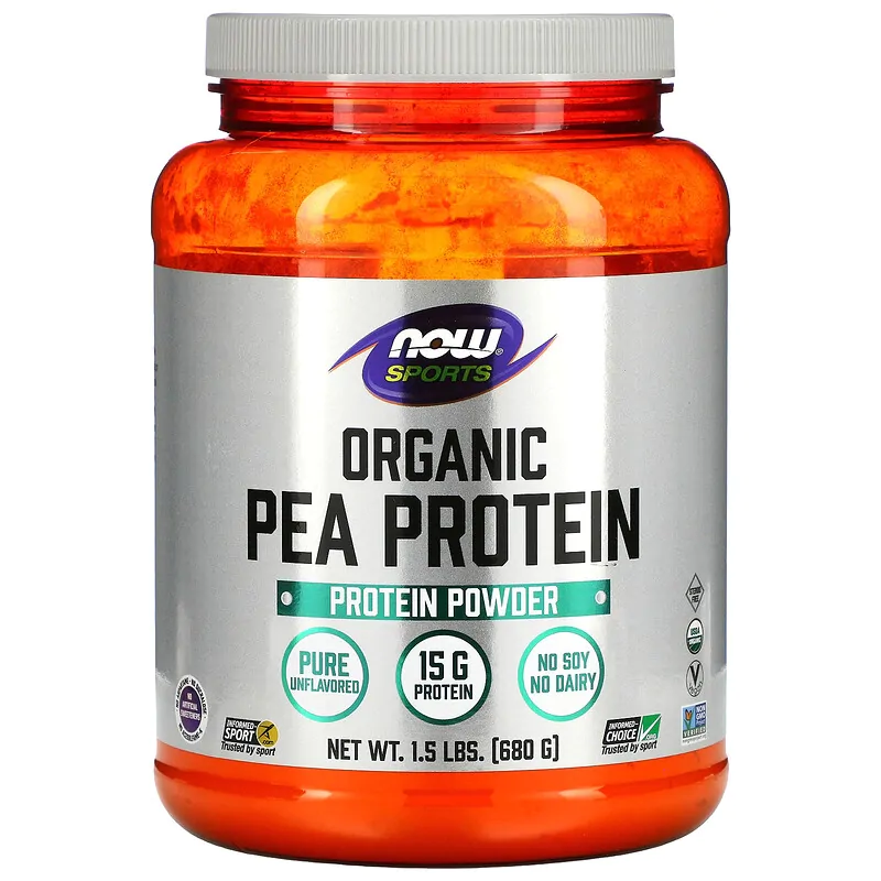 Fitness & Performance Organic Pea Protein (Proteína de Ervilha Orgânica) · Sem Sabor | Vegano | 680g — Now