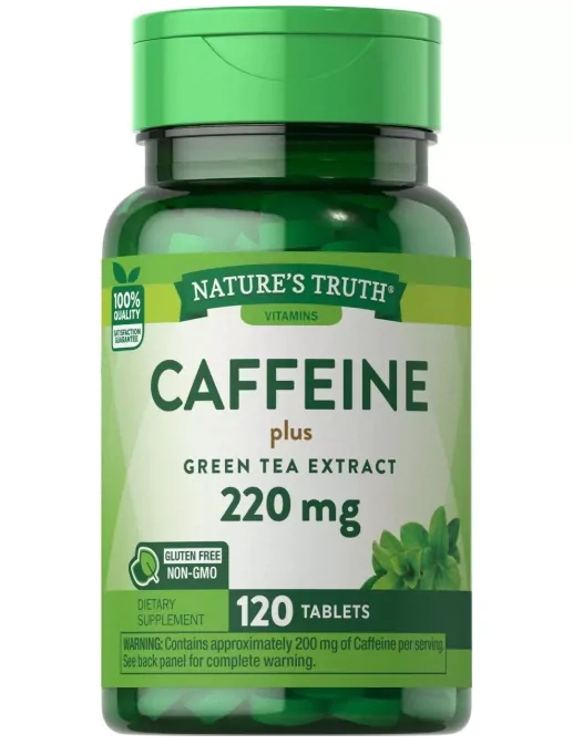 Termogênico Cafeína · 220mg | 120 Comprimidos — Nature's Truth