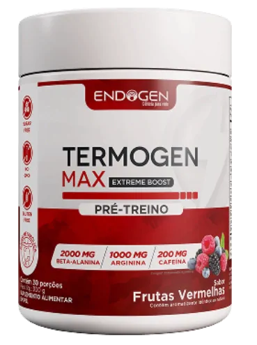 Termogênico Termogen Max · Termogenico com Cafeina | 300g Sabor Frutas Vermelhas — Endogen