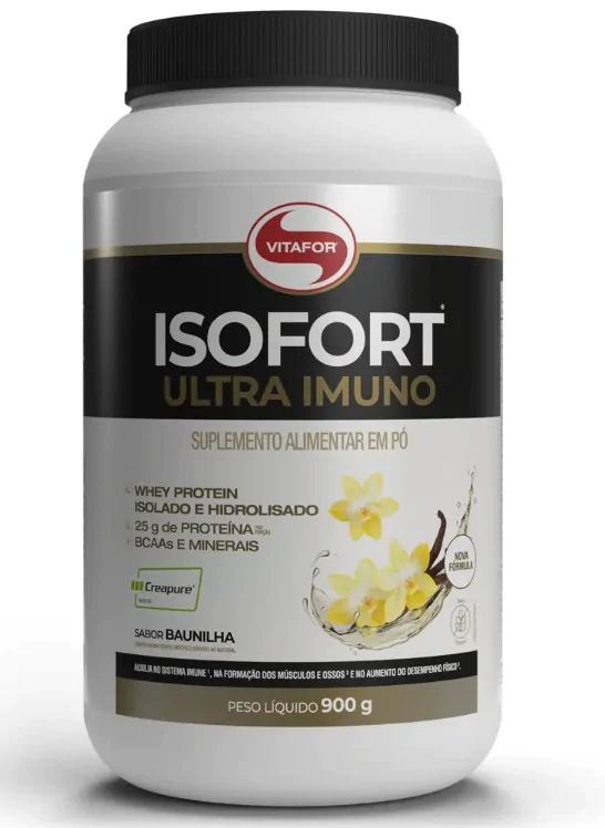 Fitness & Performance Isofort Ultra Imuno — 900g Sabor Baunilha — Vitafor