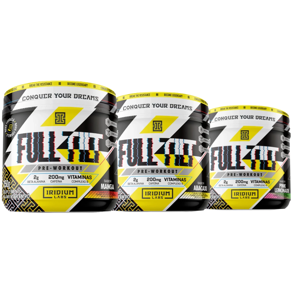 Pré-Treino Full Tilt · Sabores | 150g — Iridium Labs