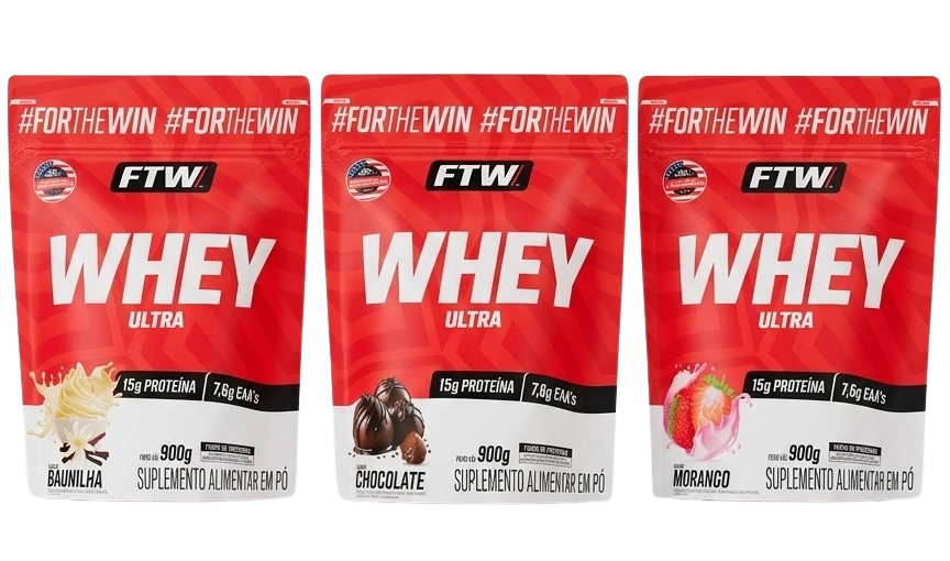 Whey Ultra Protein Refil — 900g Sabores — FTW