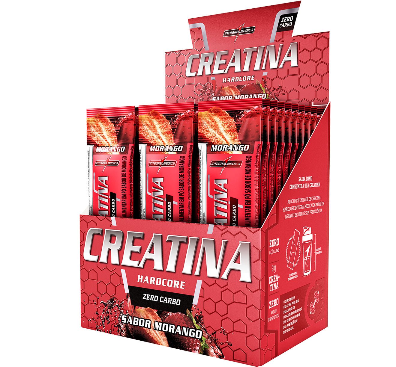 Creatina Hardcore 3 — 5g Stick — Integralmedica
