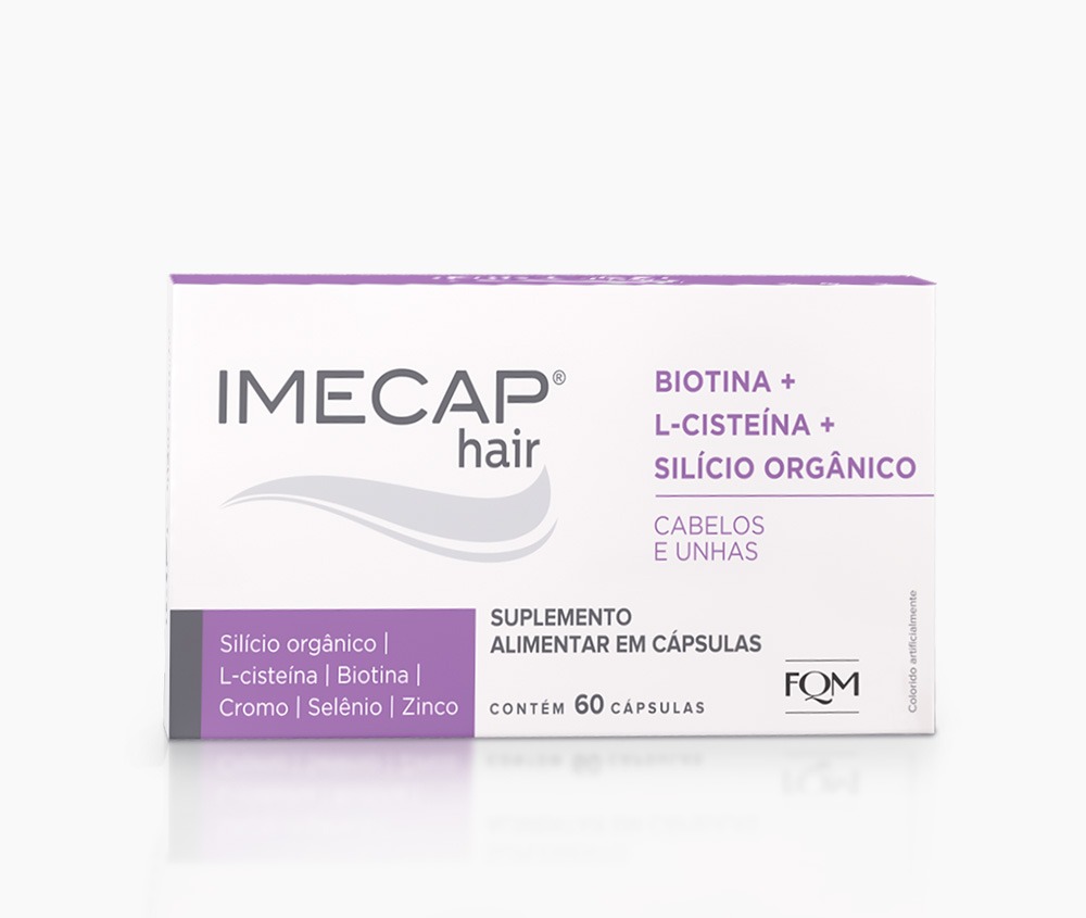 Linha Imecap Hair Silício Orgânico · 60cápsulas — Imecap