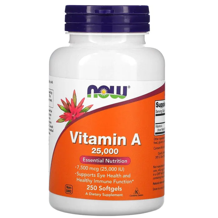 Vitaminas Vitamina A · 25.000 UI | 250 Softgels — Now