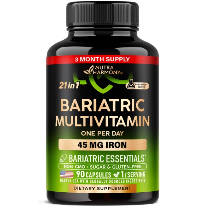 Bariatric Multivitamin · Multivitamínico Bariátrico 21 Vitaminas Essenciais + ferro 45mg | Cápsulas Opções — Nutra Harmony