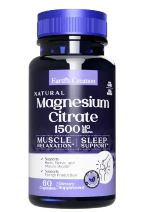 Vitaminas Magnésio Citrate · 1500mg | 60 Capsulas — Earth's Creation